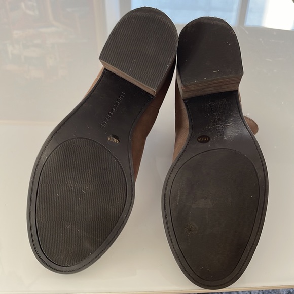 Lucky Brand light brown nubuck open toe booties - Picture 9 of 10